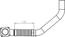Tubo de escape DINEX 12559
