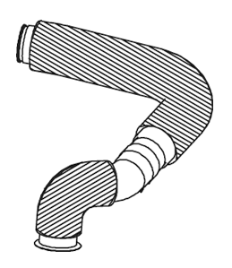 Tubo de escape DINEX 18185