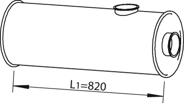 Silenciador central/posterior DINEX 18330