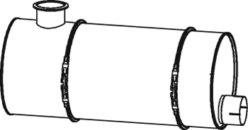 Silenciador central/posterior DINEX 18346