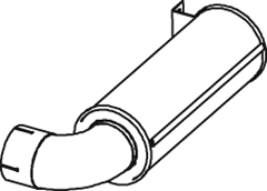 Tubo de escape DINEX 18636