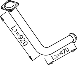 Tubo de escape DINEX 21102