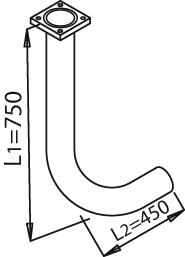 Tubo de escape DINEX 21106