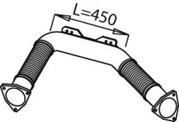 Tubo de escape DINEX 21162