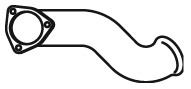Tubo de escape DINEX 21181