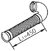 Tubo de escape DINEX 21183