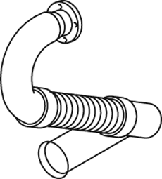 Tubo de escape DINEX 21189
