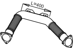 Tubo de escape DINEX 21194