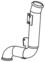 Tubo de escape DINEX 21249