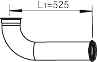 Tubo de escape DINEX 21250