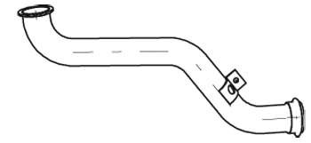 Tubo de escape DINEX 21256