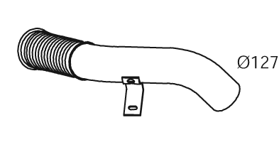 Tubo de escape DINEX 21281