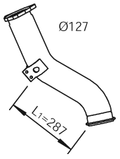 Tubo de escape DINEX 21292