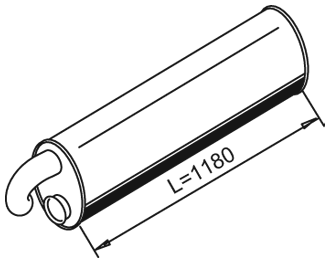 Silenciador posterior DINEX 21358