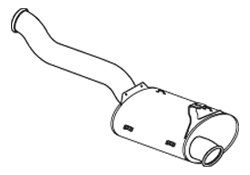 Silenciador posterior DINEX 21481