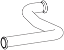 Tubo de escape DINEX 21525