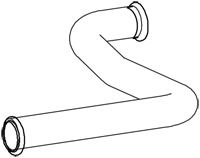 Tubo de escape DINEX 21528