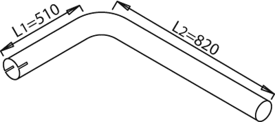 Tubo de escape DINEX 21601