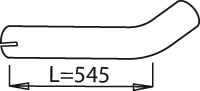 Tubo de escape DINEX 21603