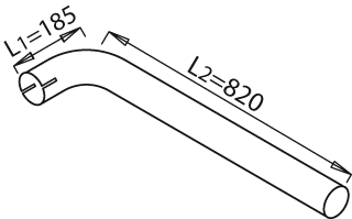 Tubo de escape DINEX 21606