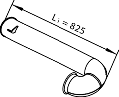 Tubo de escape DINEX 21632