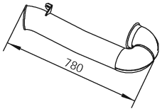 Tubo de escape DINEX 21635