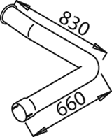 Tubo de escape DINEX 21648
