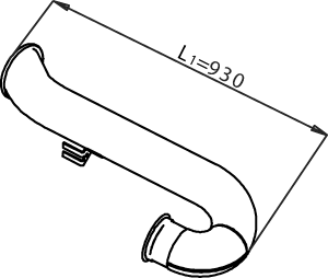 Tubo de escape DINEX 21705