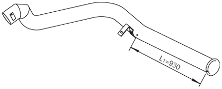 Tubo de escape DINEX 21734