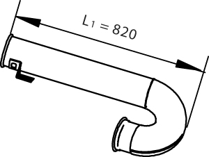 Tubo de escape DINEX 21736