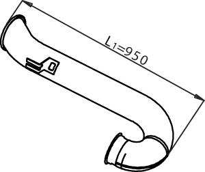 Tubo de escape DINEX 21739