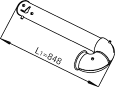 Tubo de escape DINEX 21768