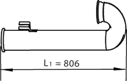 Tubo de escape DINEX 21776