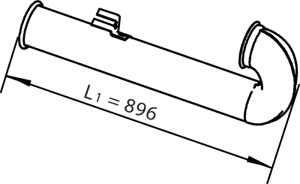 Tubo de escape DINEX 21789