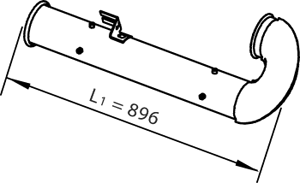 Tubo de escape DINEX 21790