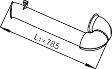 Tubo de escape DINEX 21794