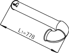 Tubo de escape DINEX 21795