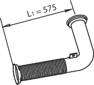 Tubo de escape DINEX 22107