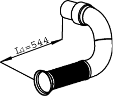 Tubo de escape DINEX 22110