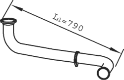 Tubo de escape DINEX 22114