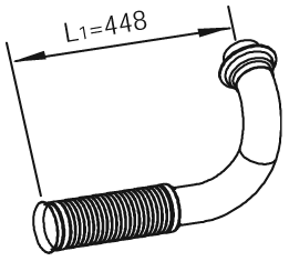 Tubo de escape DINEX 22119