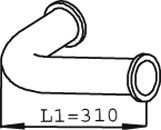 Tubo de escape DINEX 22135
