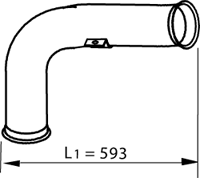 Tubo de escape DINEX 22155