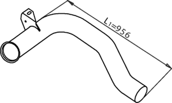 Tubo de escape DINEX 22159