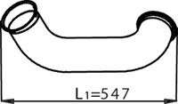 Tubo de escape DINEX 22161