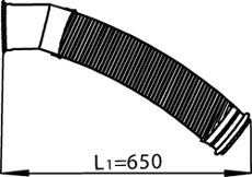 Tubo de escape DINEX 22168