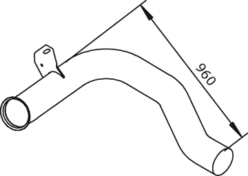 Tubo de escape DINEX 22169