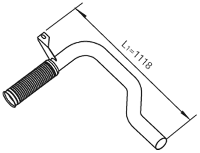 Tubo de escape DINEX 22174