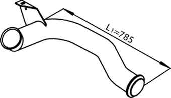 Tubo de escape DINEX 22179