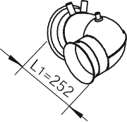 Tubo de escape DINEX 22191